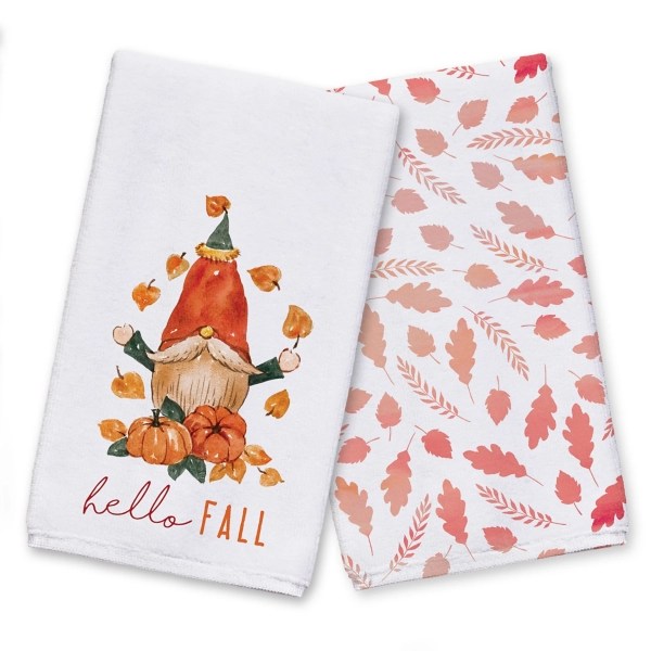 Hello Fall Gnome Hand Towels, Set of 2 Kirklands Home