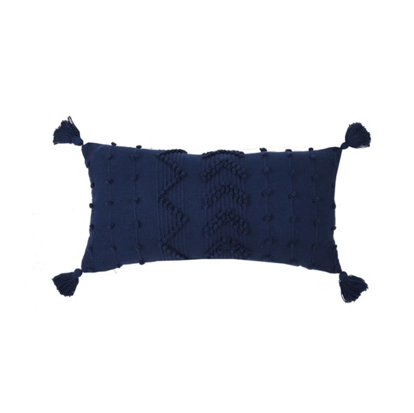 Navy Textured Lumbar Pillow Kirklands Home