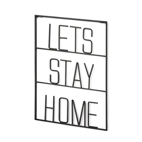 Let's Stay Home Metal Wall Plaque Kirklands Home