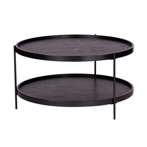 Round Black Wood Farmhouse Coffee Table Kirklands Home