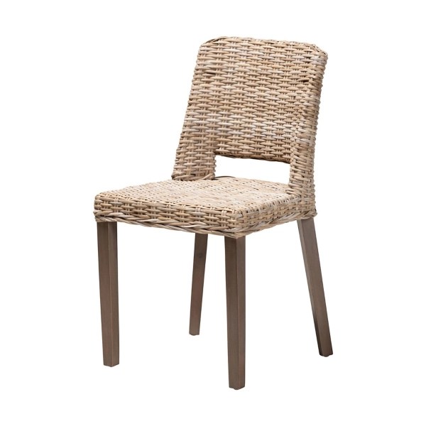 Natural Rattan Cutout Back Dining Chair Kirklands Home