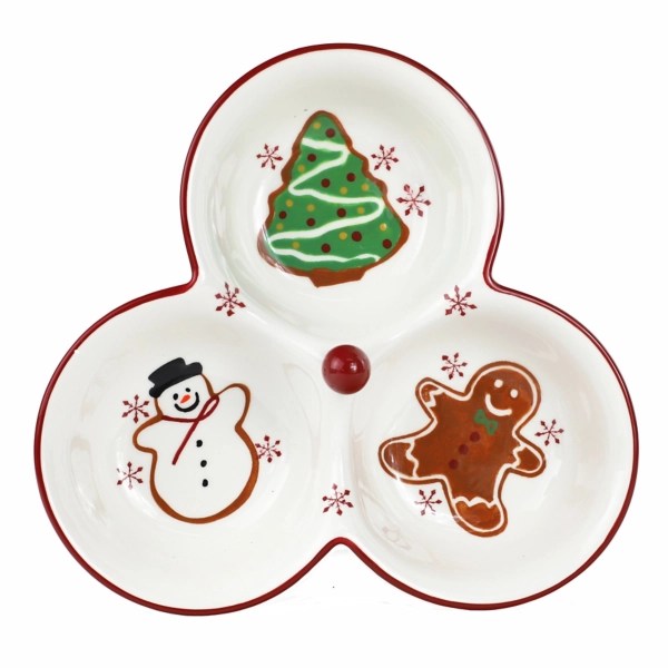 ThreeSection Christmas Serving Platter Kirklands Home