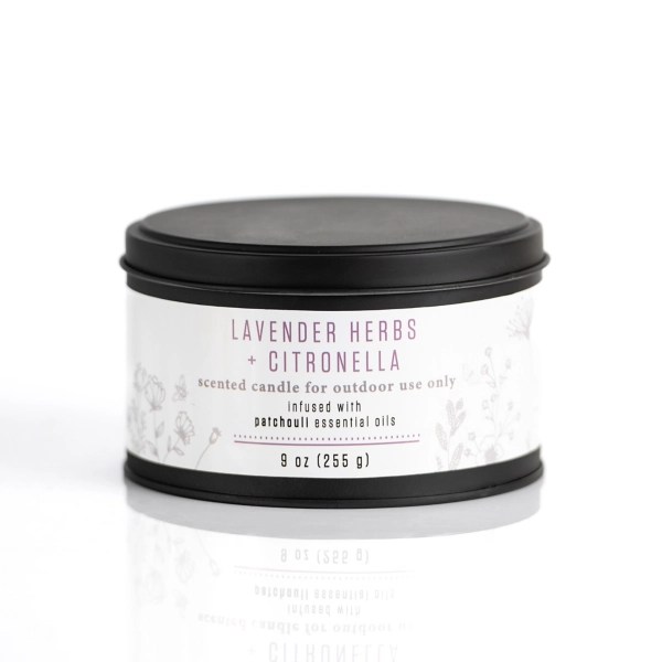 Lavender Herbs Citronella Outdoor Tin Candle Kirklands Home