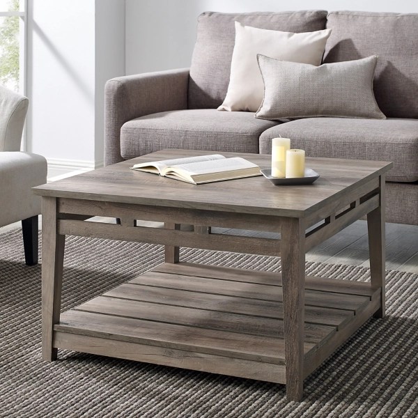 Weathered Gray Farmhouse Coffee Table Kirklands Home