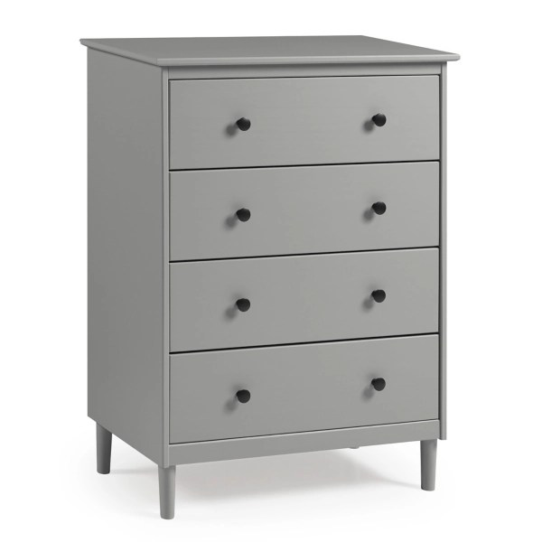 Gray Solid Pine Wood 4Drawer Dresser Kirklands Home