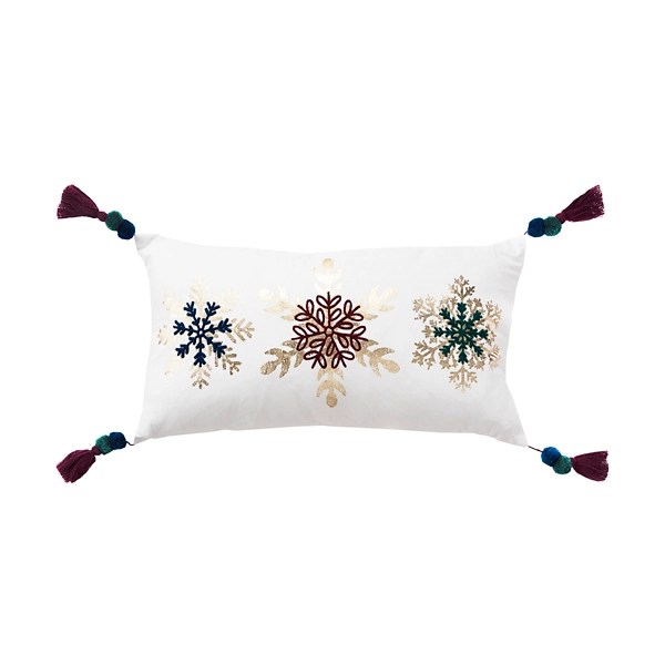 Multi Snowflake Christmas Throw Pillow Kirklands Home