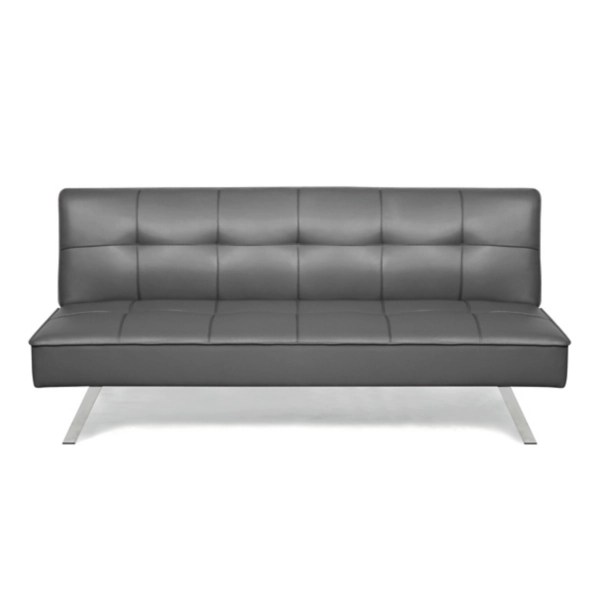 Dark Gray Faux Leather Convertible Sofa Kirklands Home