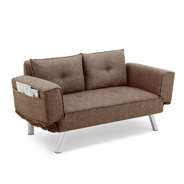 Brown Mod Wing Arm Convertible Sofa Kirklands Home