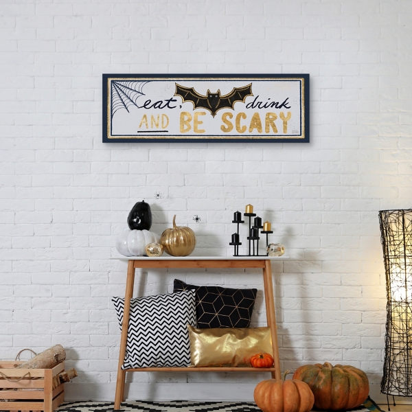 Eat Drink And Be Scary Halloween Wall Plaque Kirklands Home