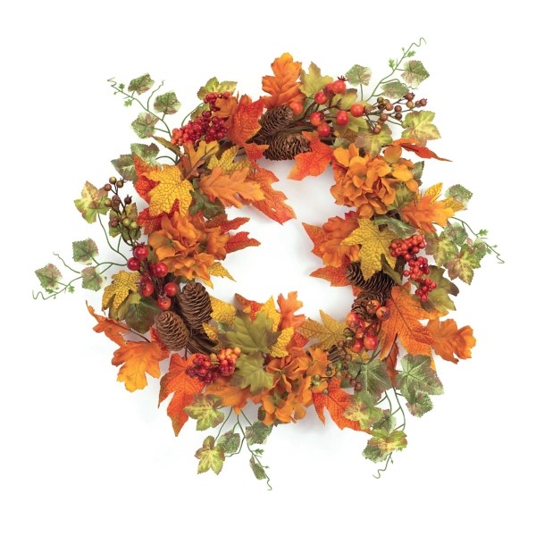 Orange Autumn Hydrangea Wreath Kirklands Home
