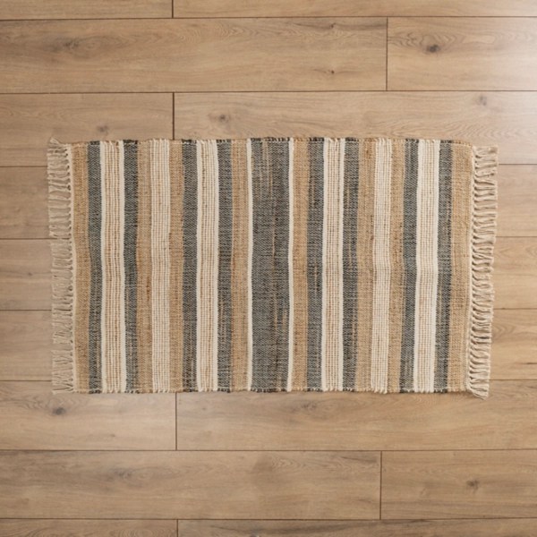 Jute Denim Striped Scatter Rug Kirklands Home