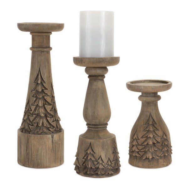 Brown Winter Forest Candle Holders, Set of 3 Kirklands Home