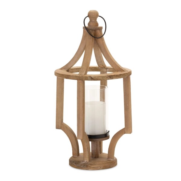 Wood Open Frame Candle Holder Lantern Kirklands Home