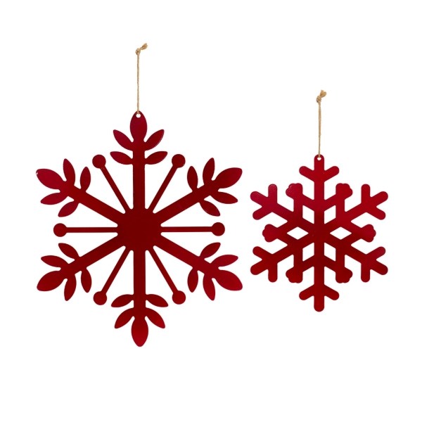 Red Iron Snowflake 6pc. Ornament Set Kirklands Home