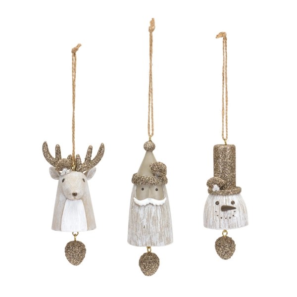 Glittered Woodland Christmas Ornaments, Set of 3 Kirklands Home