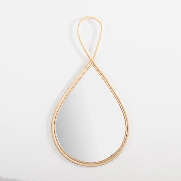 Natural Rattan Raindrop Wall Mirror Kirklands Home