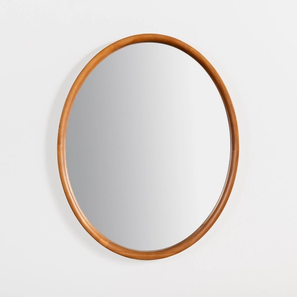 Walnut Wood Oval Wall Mirror Kirklands Home