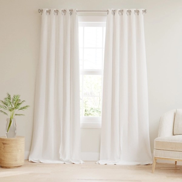 White Blackout Curtains, 84 in. Kirklands Home