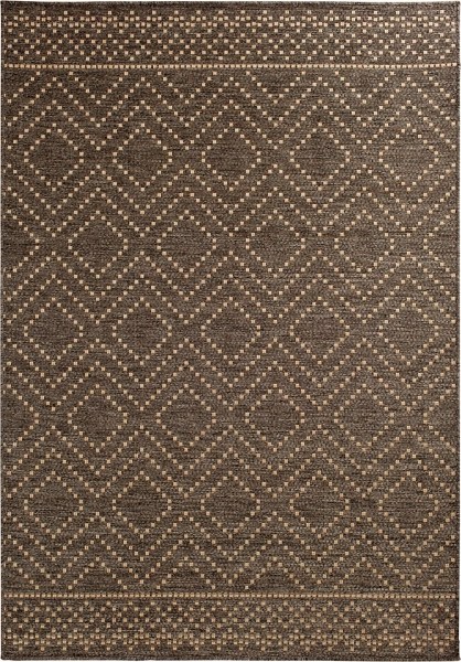 Brown Adelaide Diamond Outdoor Area Rug, 7x9 Kirklands Home