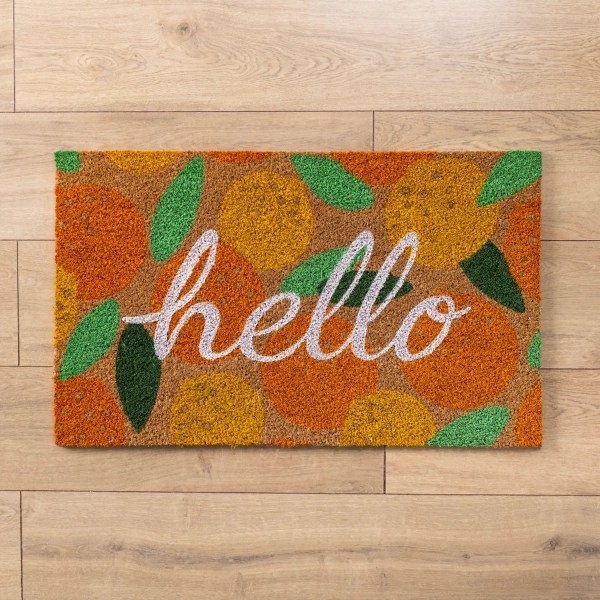 Hello Citrus Doormat Kirklands Home