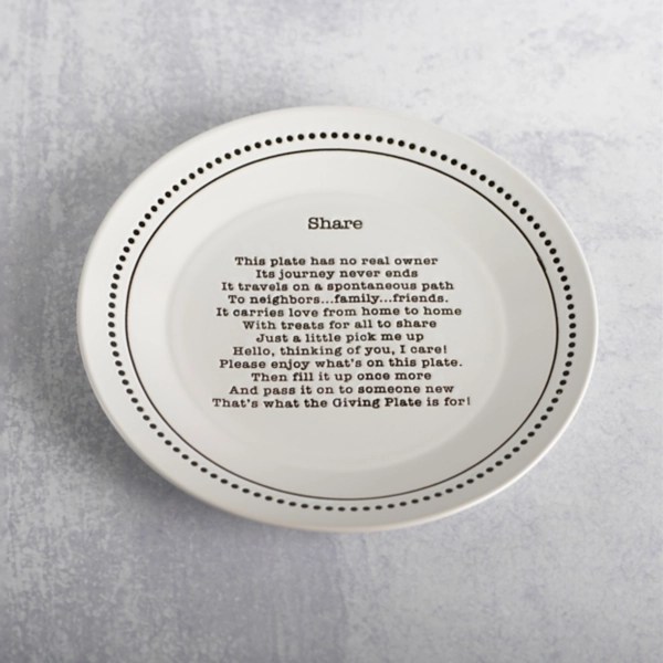 White Ceramic Share Plate Kirklands Home