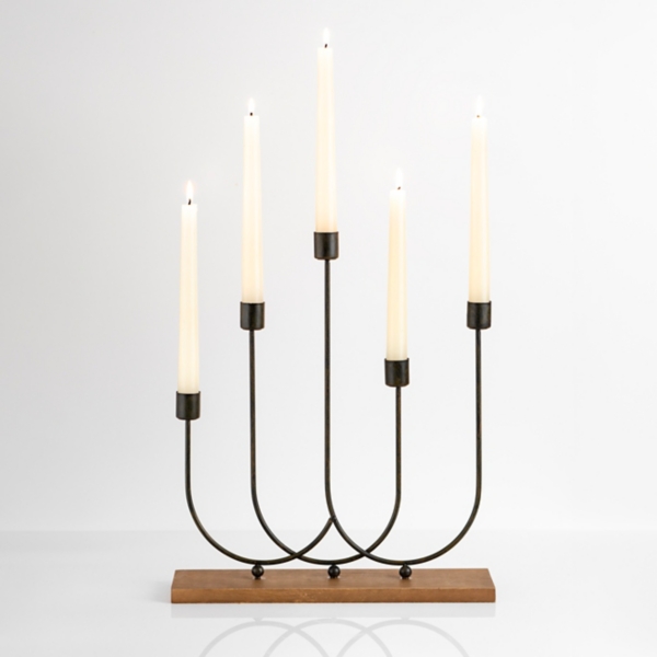 Black Metal Staggered Candle Runner Kirklands Home