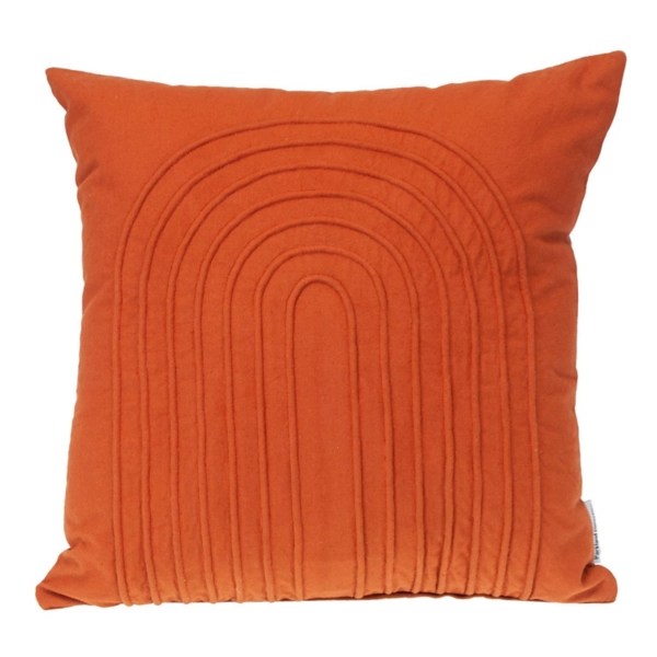 Orange Curved Stripes Pillow Kirklands Home