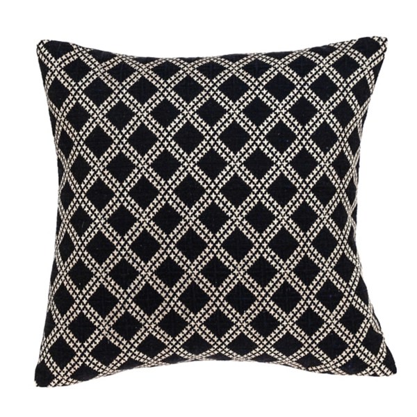 Black Trellis Cotton Throw Pillow Kirklands Home