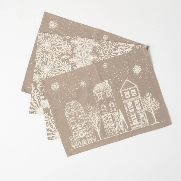 Christmas Village Scene Placemats, Set of 4 Kirklands Home