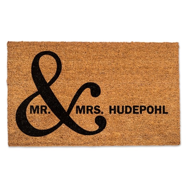 Personalized Mr. & Mrs. Coir Doormat Kirklands Home