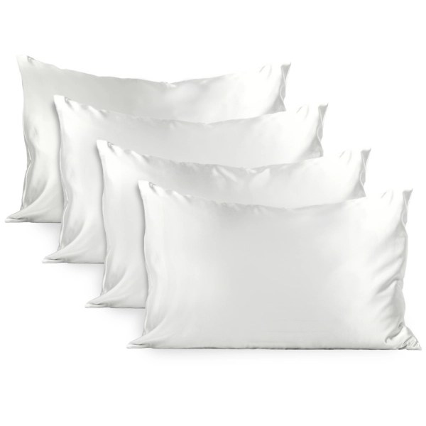 Ivory Matte Satin Standard Pillowcases, Set of 4 Kirklands Home