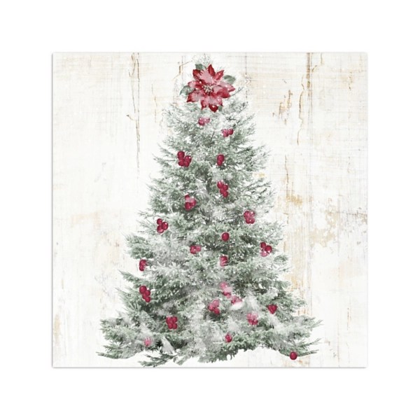 Poinsettia Christmas Tree Canvas Art Print Kirklands Home