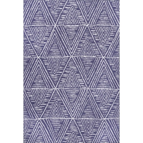 Blue Chevron Indoor/Outdoor Area Rug, 6x9 Kirklands Home