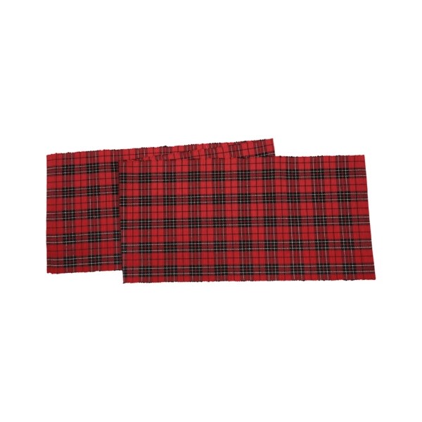 Red and Black Plaid Christmas Table Runner Kirklands Home