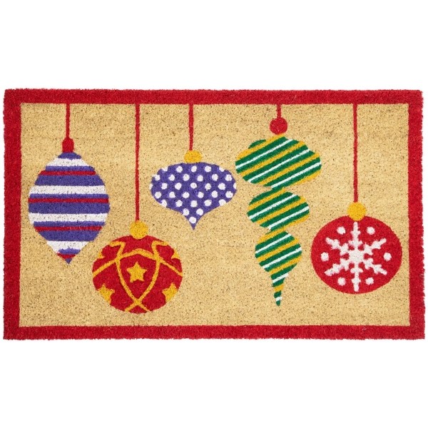 Mixed Ornaments Christmas Doormat Kirklands Home