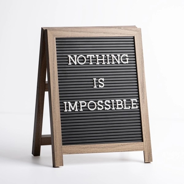 Black Wood Easel Letterboard Kirklands Home