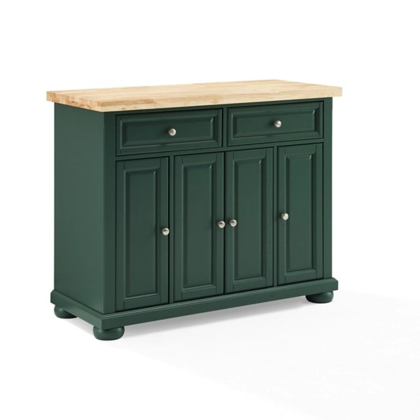 Gia Forest Green Wood Kitchen Island Kirklands Home
