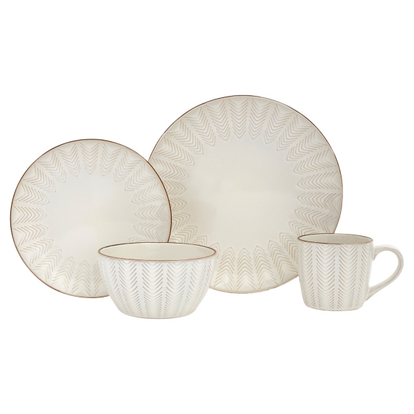Ivory Arrow 16pc. Dinnerware Set Kirklands Home