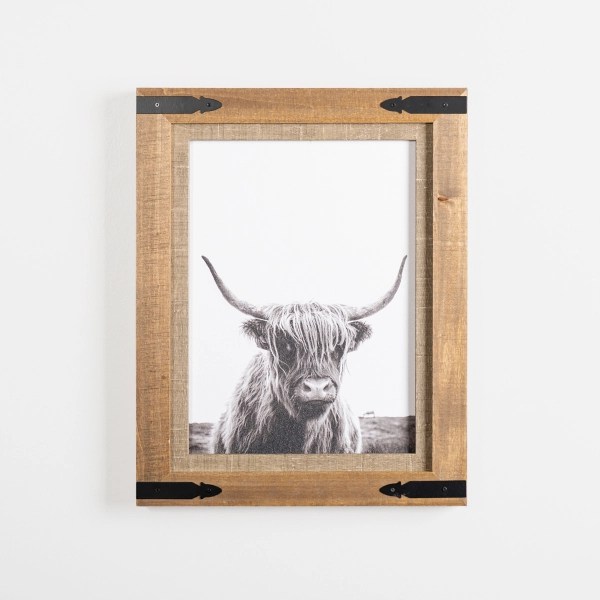 Furry Highland Cow Framed Art Print Kirklands Home