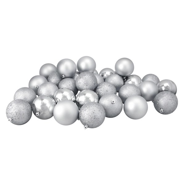 Silver Shatterproof Ball Ornaments, Set of 32 Kirklands Home
