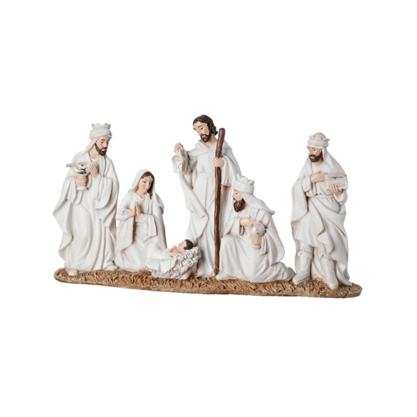 Ivory Resin Nativity Scene Statue Kirklands Home