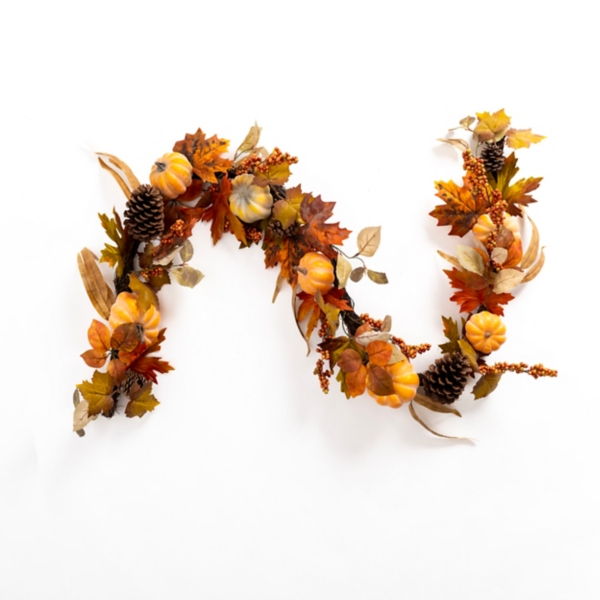 Fall Foliage and Pumpkin Garland Kirklands Home