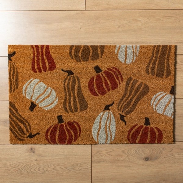 Pumpkins and Gourds Coir Doormat Kirklands Home