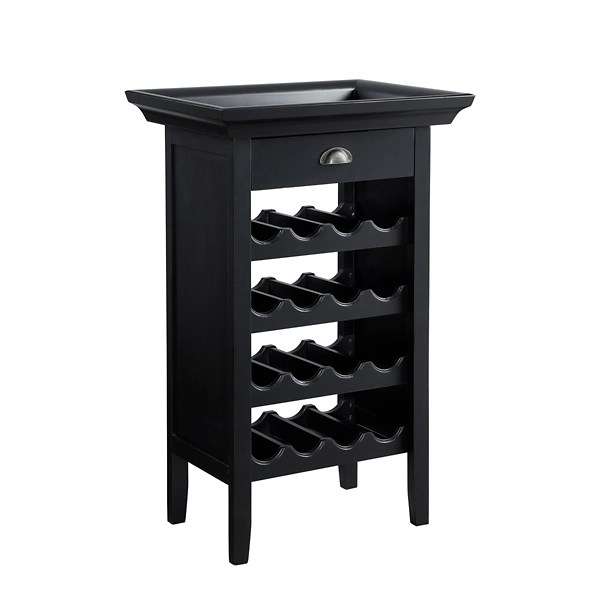 Black 4Tier Wood Wine Rack Kirklands Home