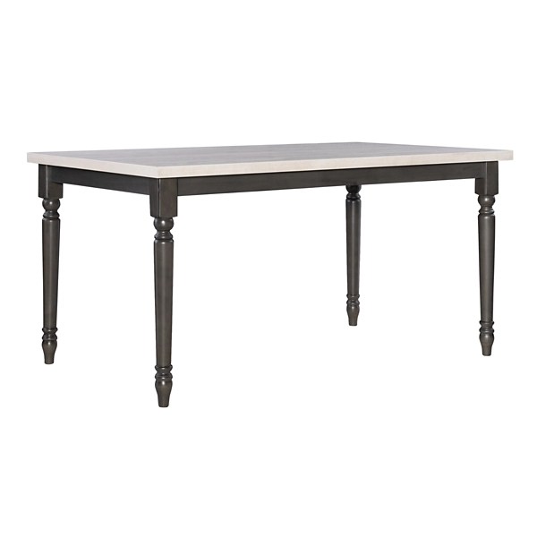 Dark Gray & White Traditional Dining Table Kirklands Home