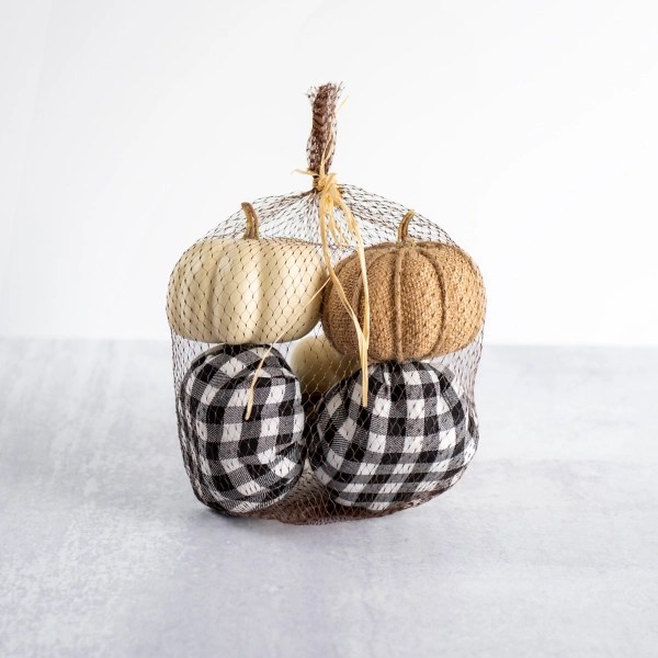 Buffalo Check Burlap Pumpkin Bowl Filler Kirklands Home