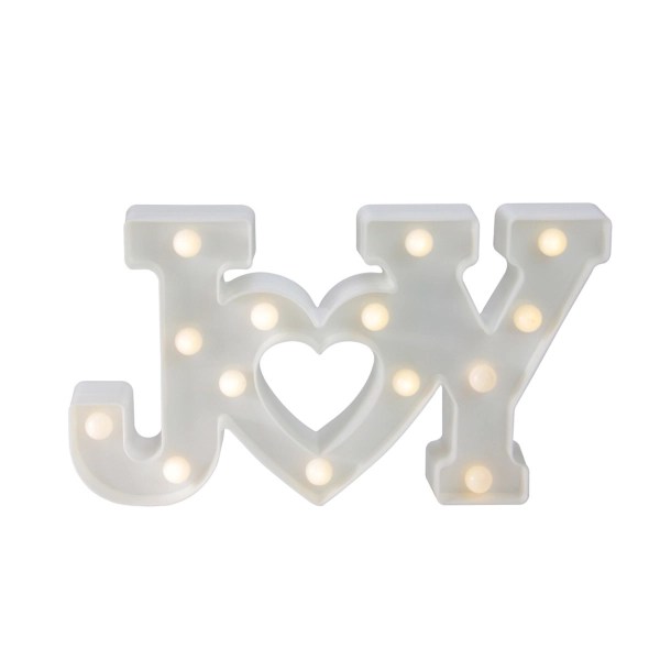 White LED Joy Marquee Sign Kirklands Home