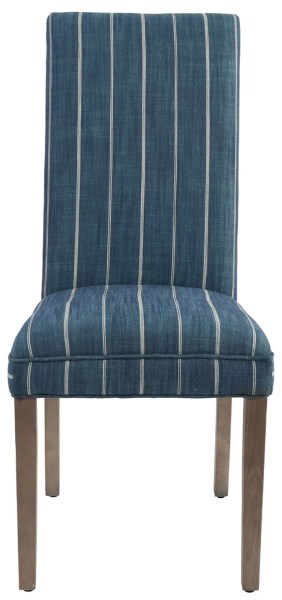 Blue Stripe Upholstered Dining Chair Kirklands Home