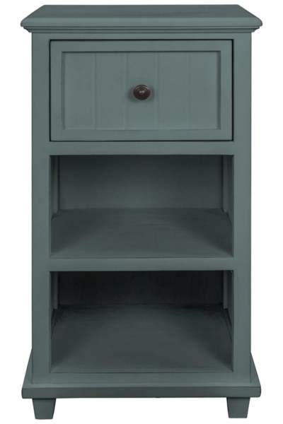 Turquoise Slim Wooden 2Shelf Side Table Kirklands Home