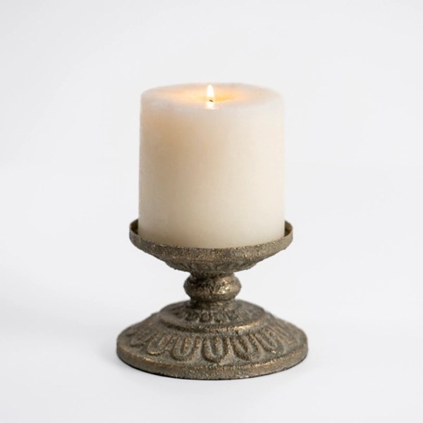 Petina Metal Pillar Candle Holder, 3 in. Kirklands Home